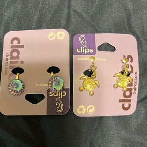Claire’s clip-on earrings